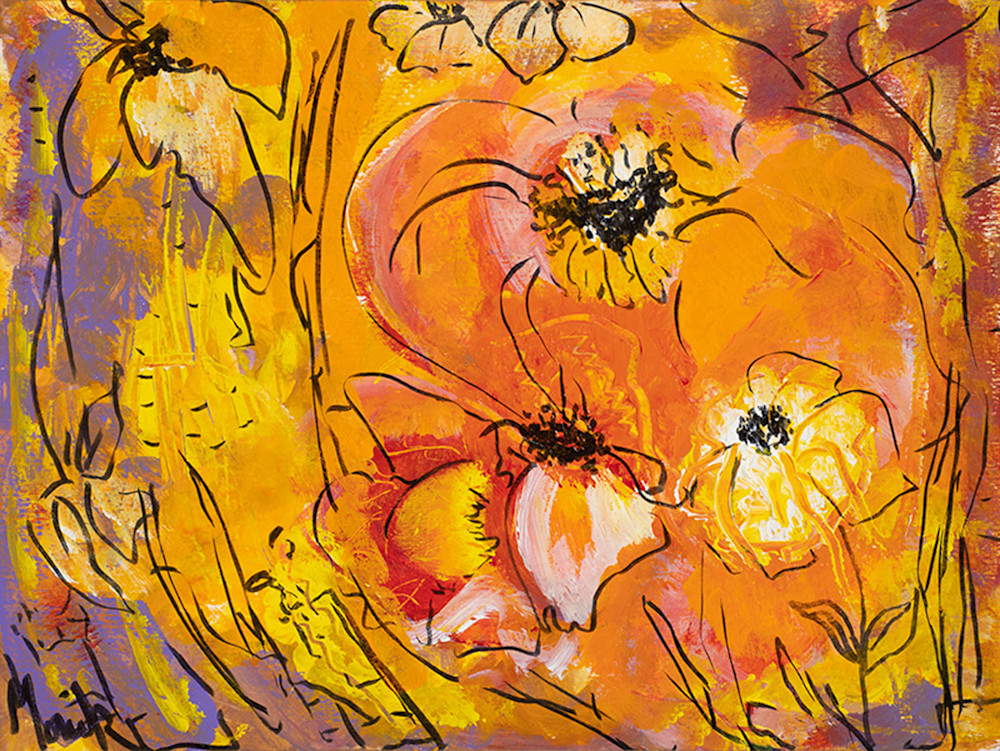 Flower Impression Orange C112520 Art | moniquekristofors