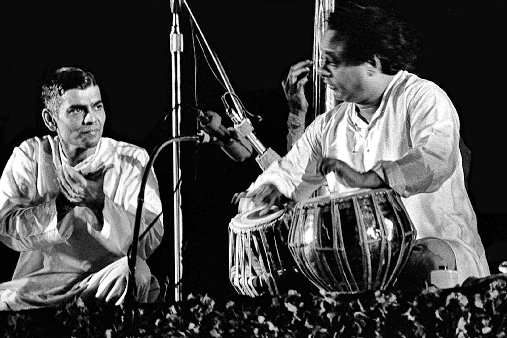 Alla Rakha & DK Jayaraman performing in Santa Monica, Los Angeles, 1968
