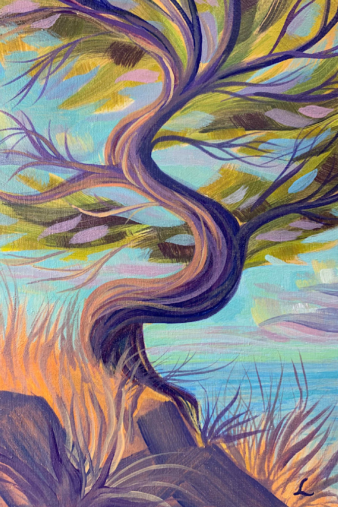 Pastel Cypress Art | leahroseart