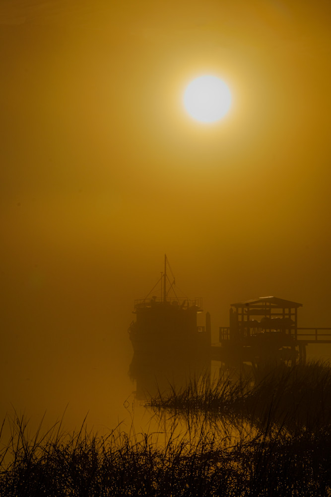 Foggy Sunrise On The Marsh 1 Photography Art | LeatherMark Productions
