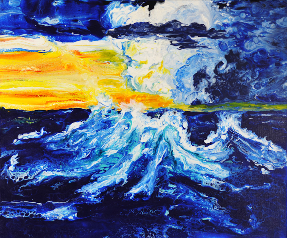 Unsettled Sea Print Art | A Symphony of Art