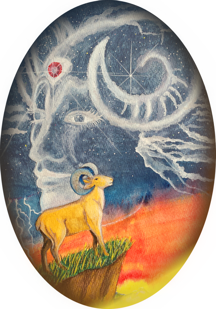 Aries Tshirt Art | Flame Bilyue Art