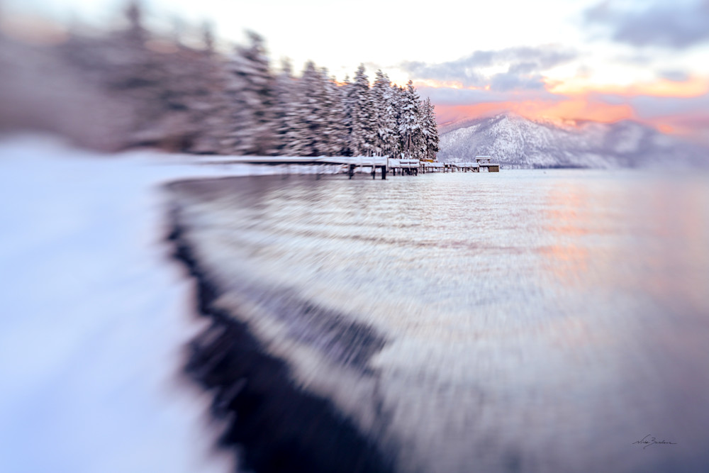 Abstract Winter Alpenglow Photography Art | Niobe Burden Fine Art Photography