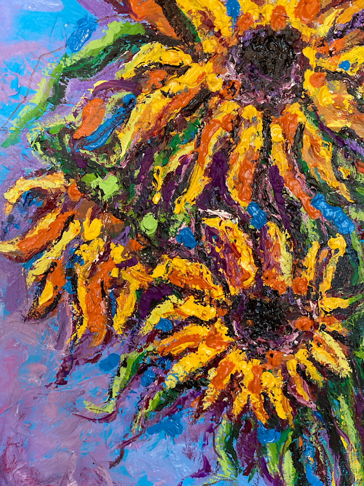 Sunflower Burst Art | Stephen Schmid Arts