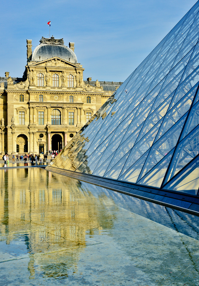 Louvre Museum With I.M.Pei Glass Structure, Entrance View   Photography Art | Barbara Masek Photography
