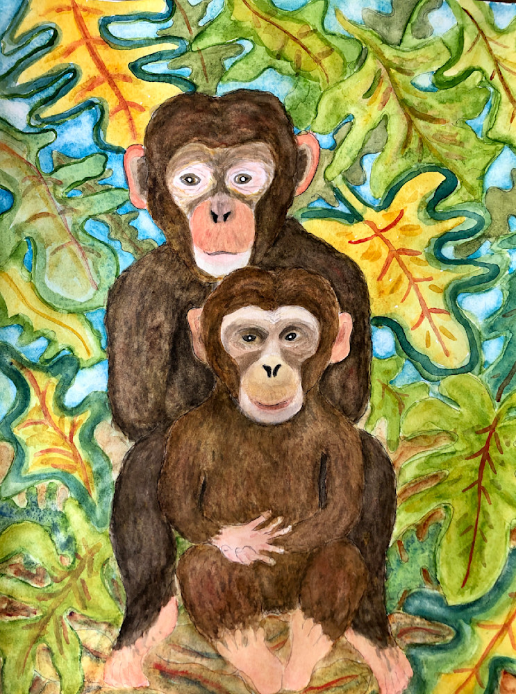 Chimpanzees Art | Becki Thomas Art