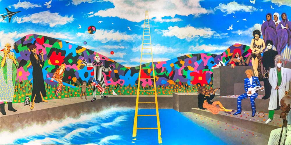 Around The World in a Day Album Cover Prince Art by William Drew ...