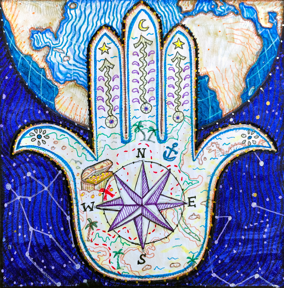 Gift Shop: Hamsa Hand. Safe Travels
