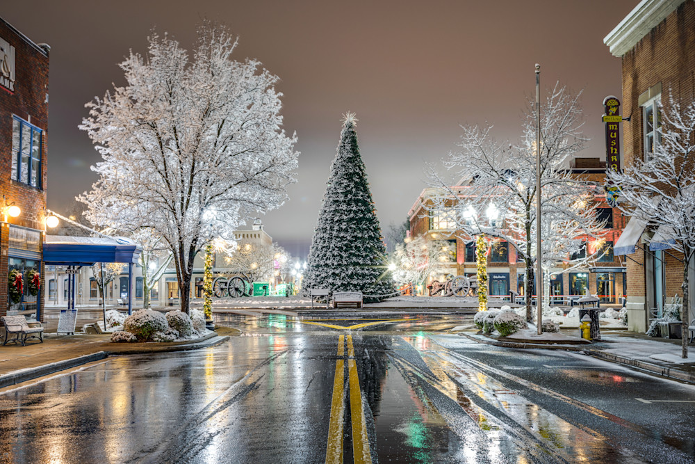 Downtown Franklin Christmas Photography Art Solomon Davis Art