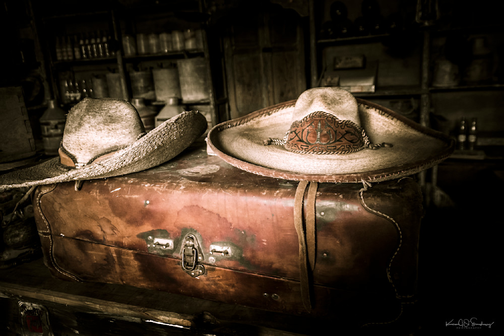 Sombreros Suitcase Photography Art | Karen O'Shaughnessy Photography