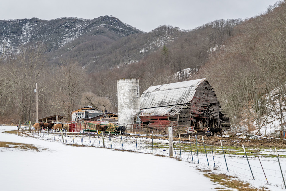 Mountain Barns In The Winter Photography Art | kramkranphoto