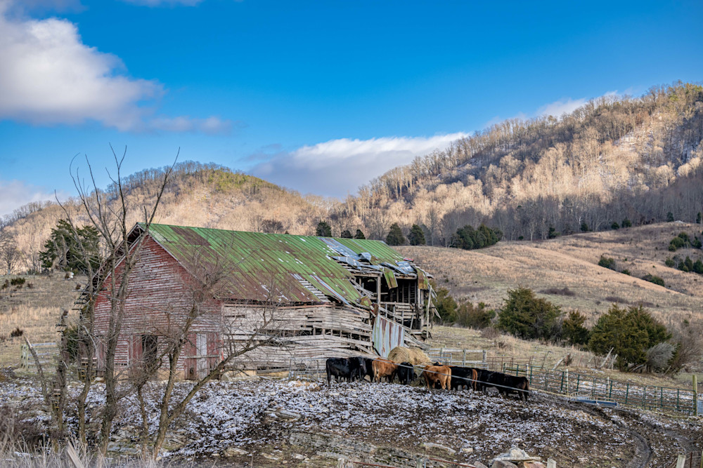 Mountain Barns Of Tennessee In The Winter Photography Art | kramkranphoto