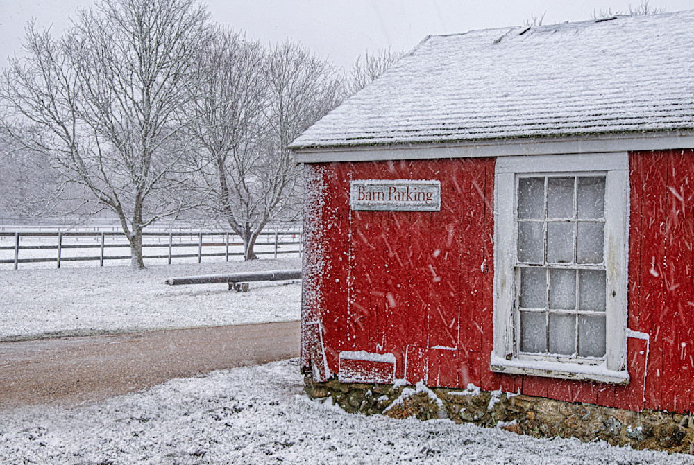 Winter Barn Storm Art | Michael Blanchard Inspirational Photography - Crossroads Gallery