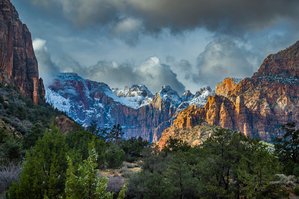 Breaking Winter Storm In Zion Photography Art | Craig Primas Photography