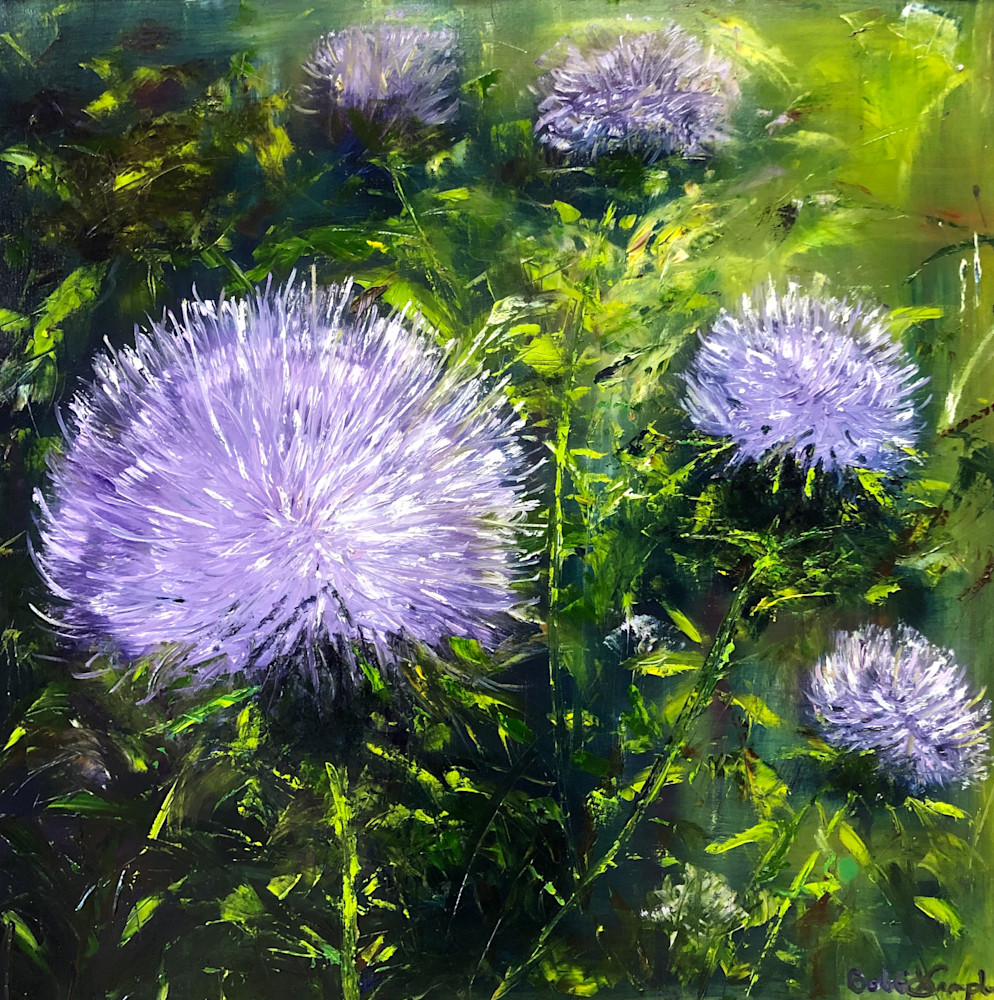 Purple Thistle Art | Bobbi K. Samples Art