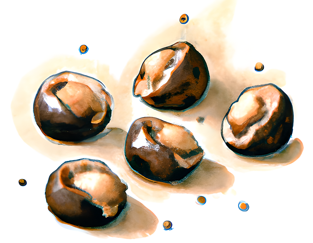 Chocolate Macadamia Yum Art | Joni Barriere Artist