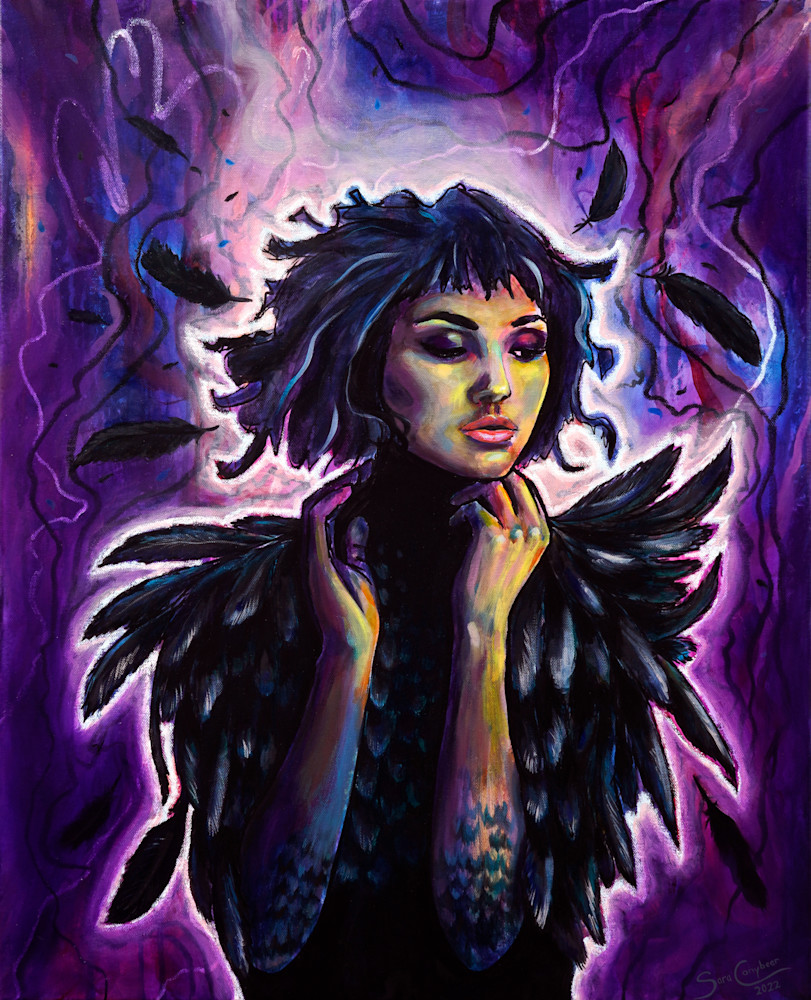 Raven Girl Art | Stationary Nomad Studios