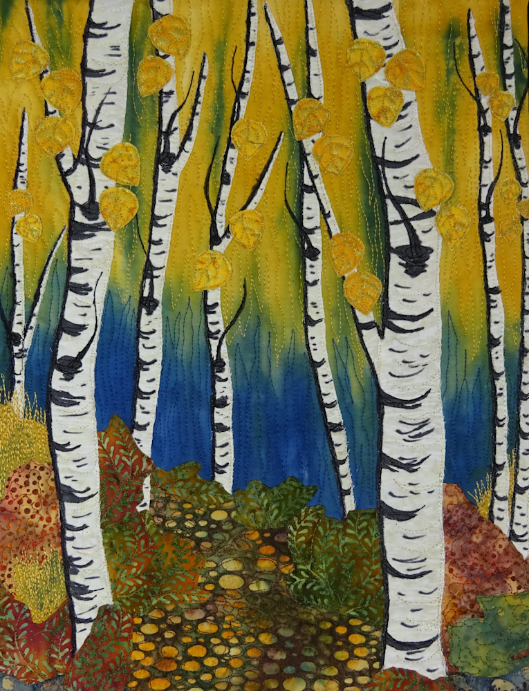 Aspen Path | Art Print of Original Quilt by Rachel Derstine
