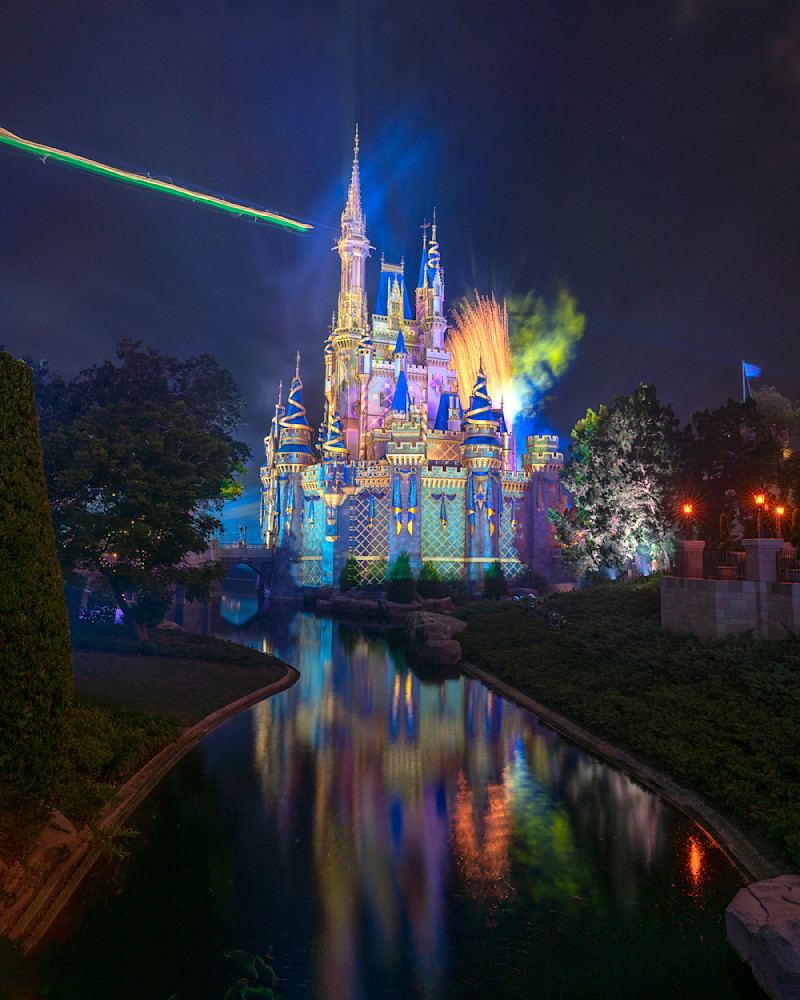 Enchantment Reflections Tinker Bells Flight - Disney Wall Canvas