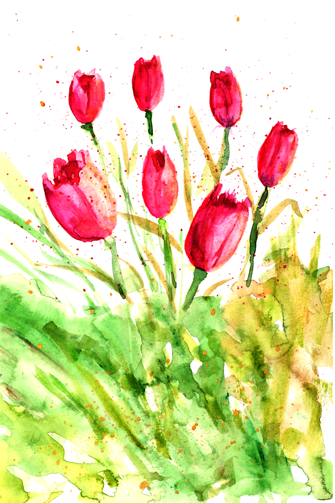 Valentine Tulips CARD