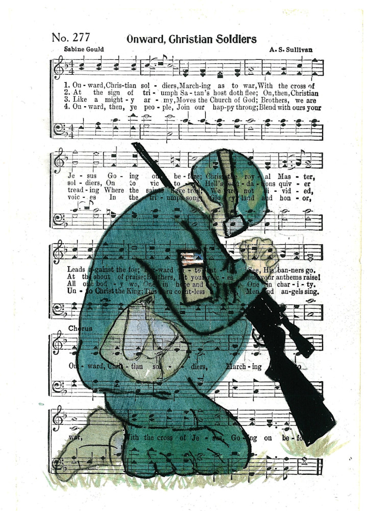 Praying Soldier Art | janfontenot