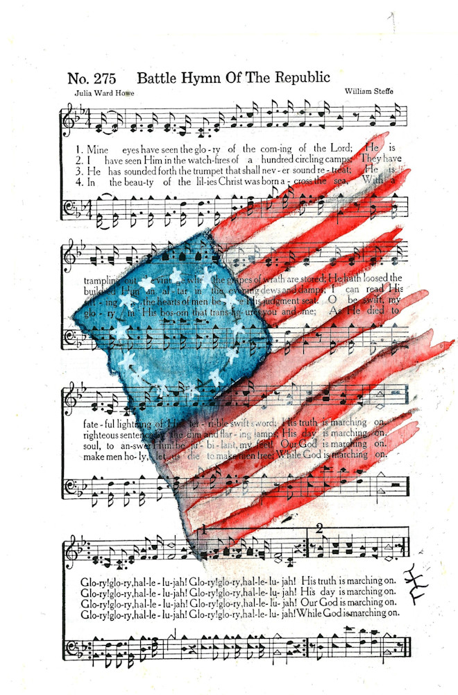 Flag On Music Art | janfontenot