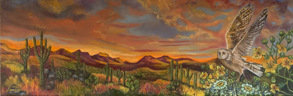 Golden Hour Sonoran Desert Art | Lynn Pass Art