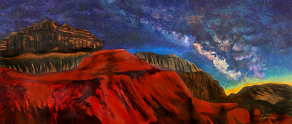 Milky Way Goblin Valley Art | Lynn Pass Art