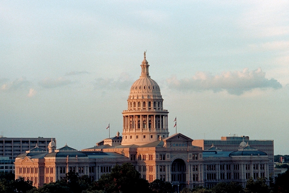 Texas Capitol at sundown