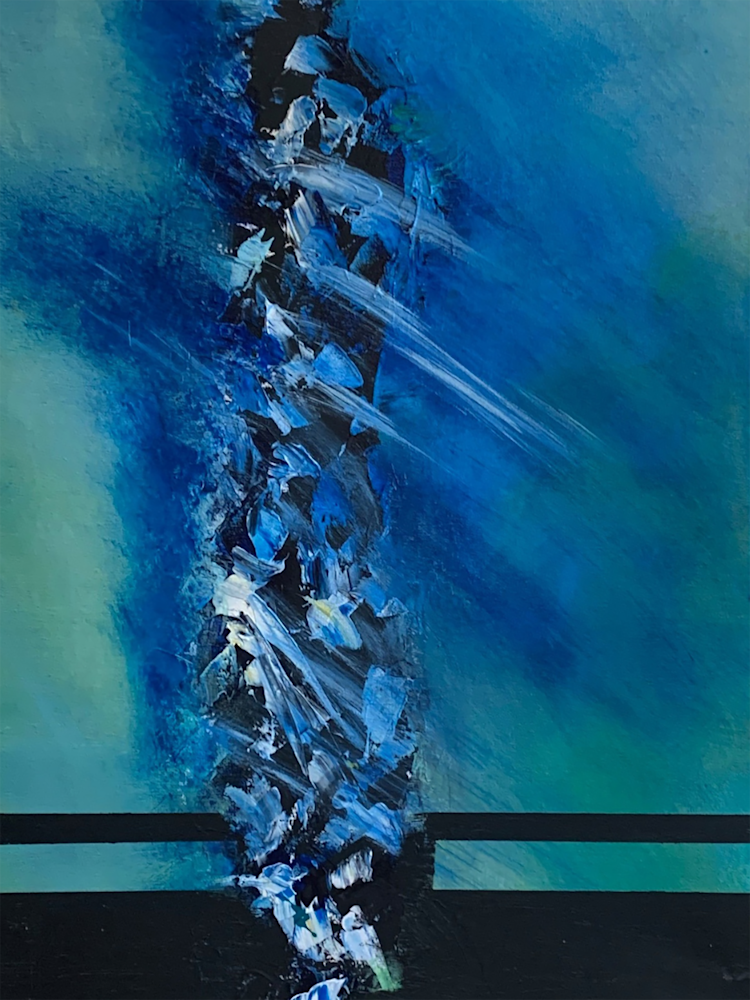 Blue Cyclone  For Print Art | Art By Reggie M