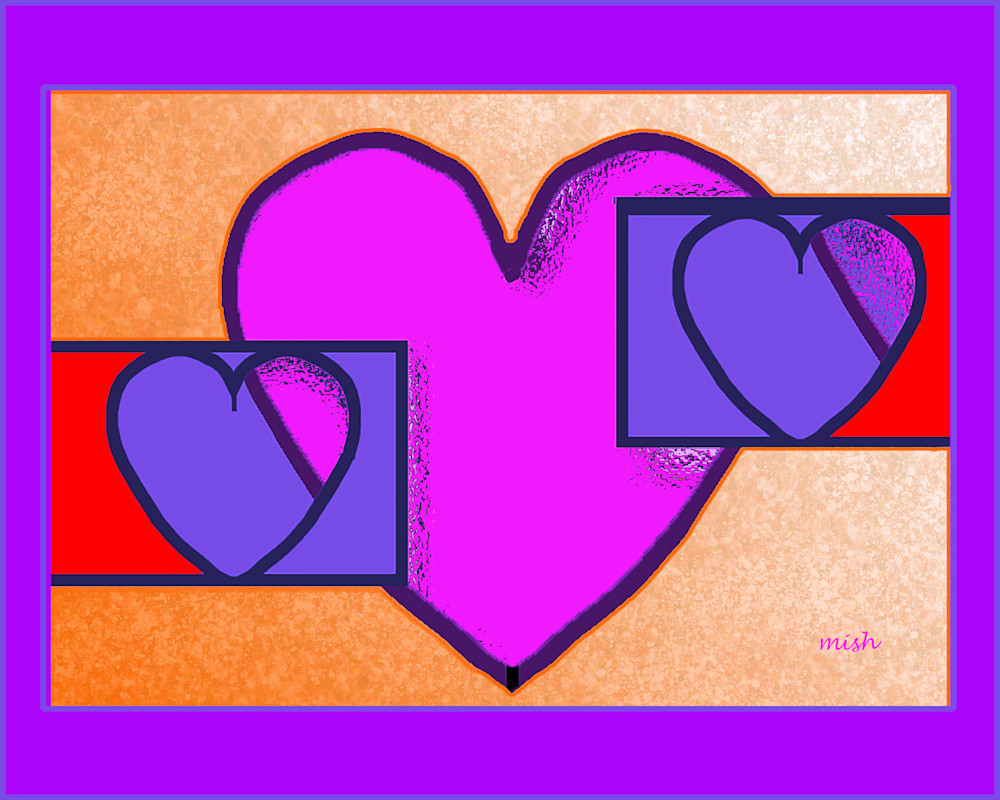 Two Hearts Beating As One Art | Mish Murphy Fine Art