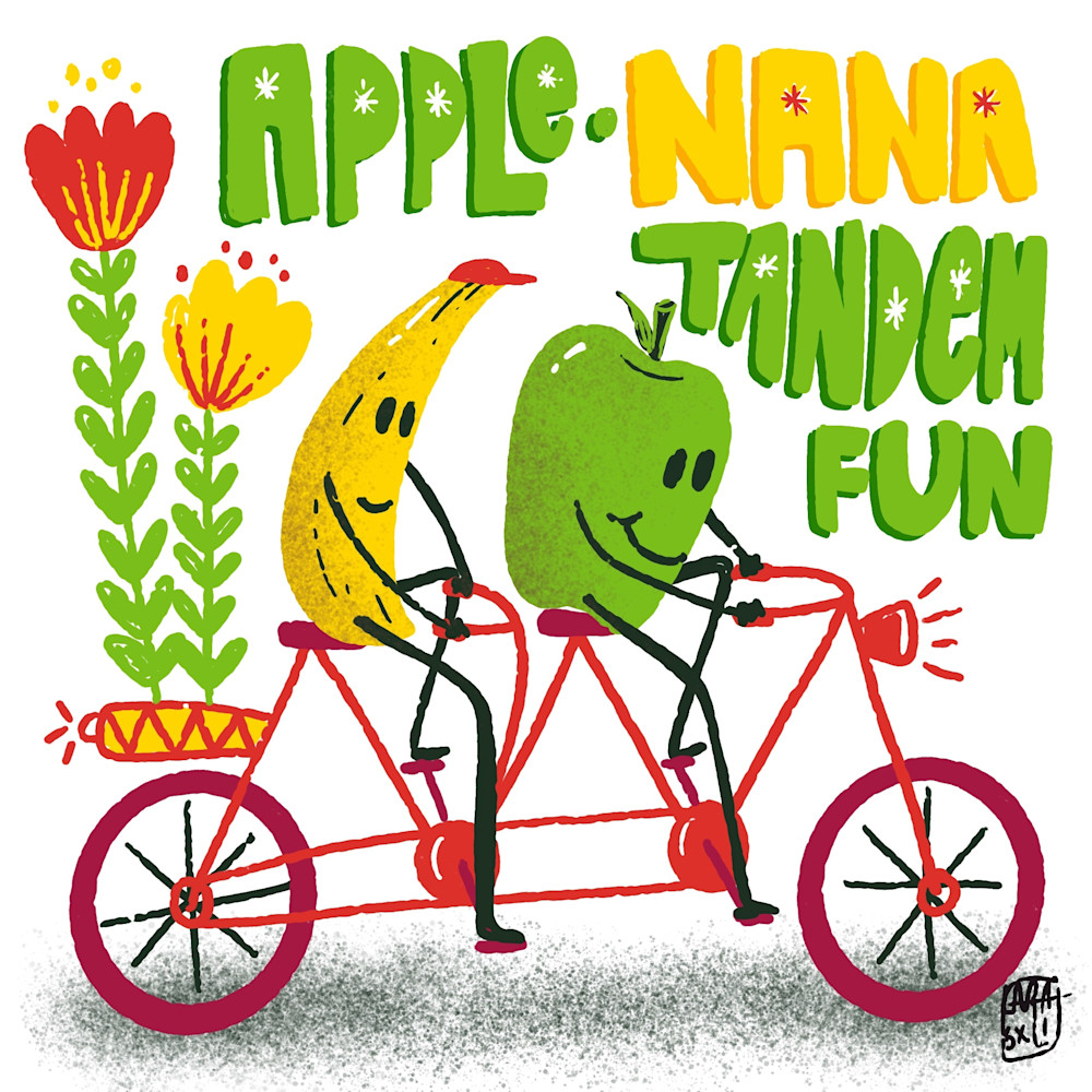 Apple Nana Tandem Art | lauralvarez