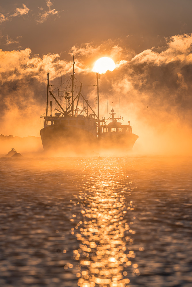 Rye, New Hampshire   Sea Smoke At Rye Harbor Photography Art | Jeremy Noyes Fine Art Photography