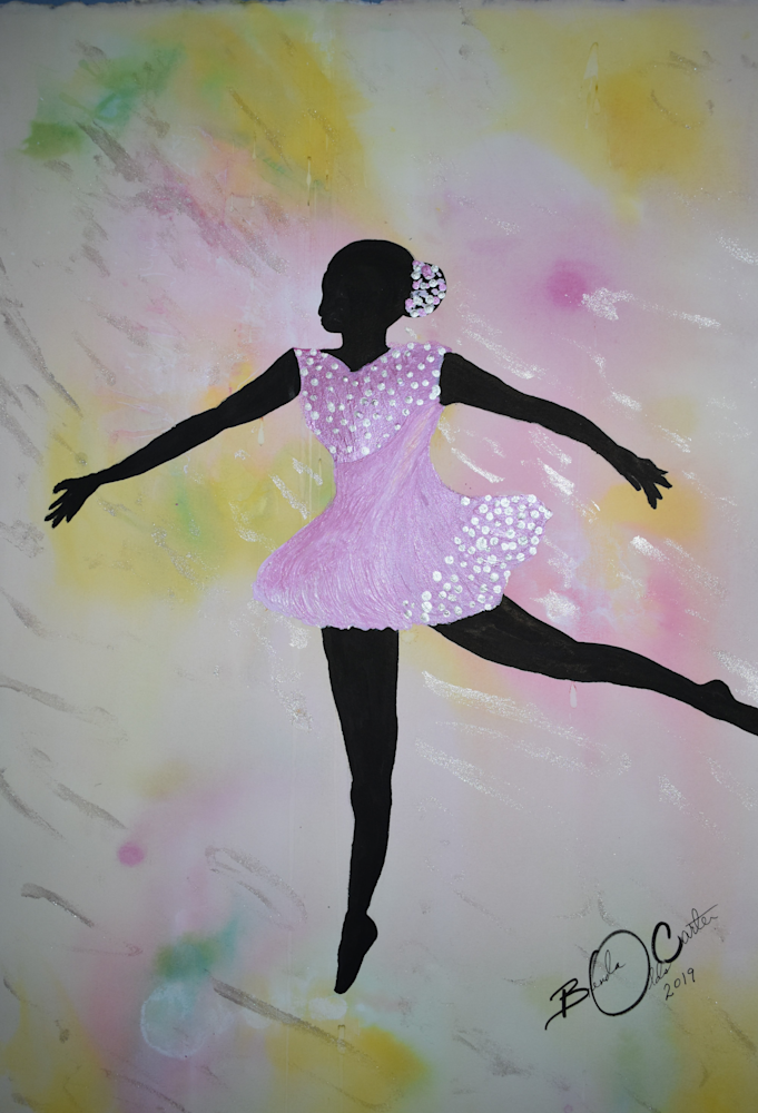 Dancer's Series Iii   Lady In Pink Art | MaxiArt Design