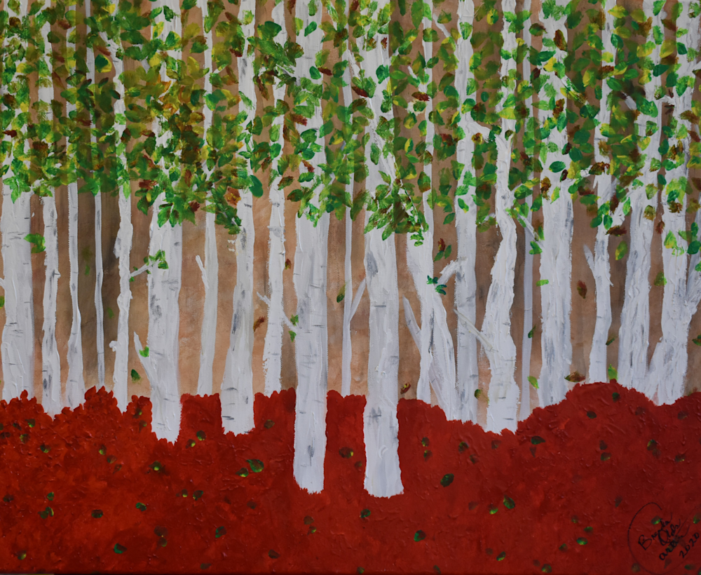 Birch Trees In Fall Art | MaxiArt Design