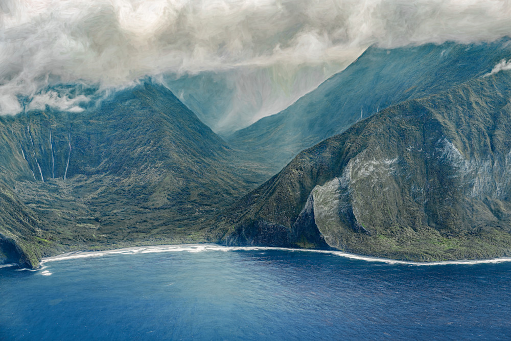 Magnificent Molokai Sea Cliffs Iii (Artisan Collection) Photography Art | Soaring Whales Photography LLC