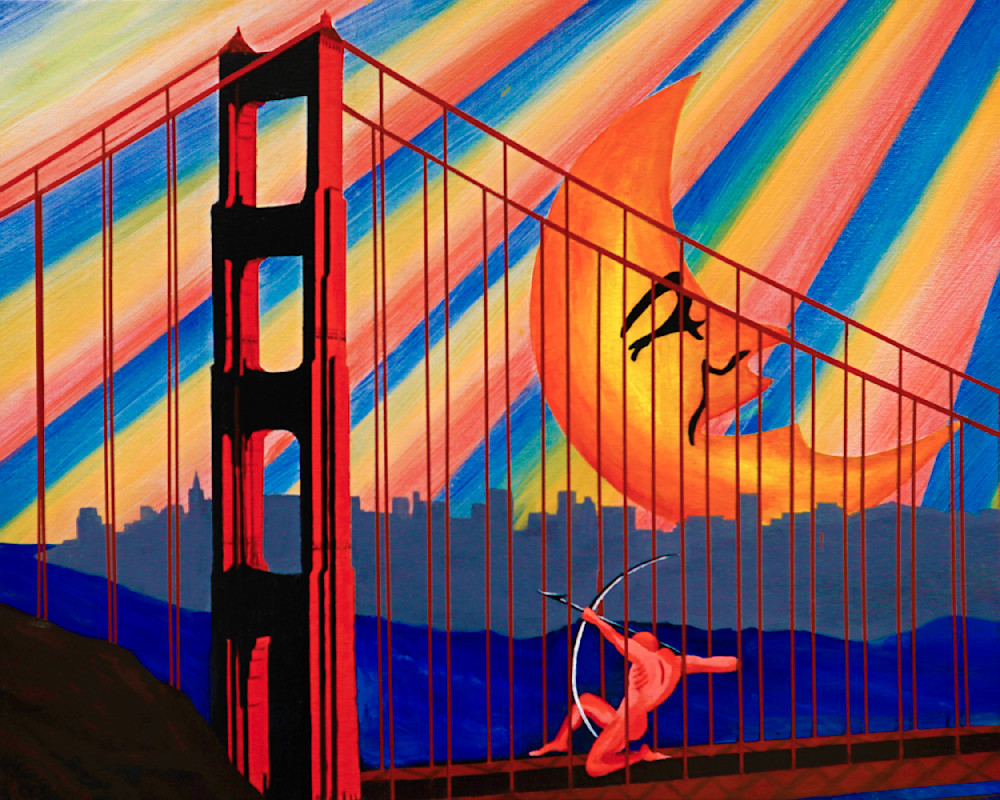 Golden Gate Archer Art | Warren Blades Modern Art