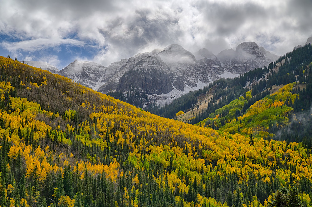 Yellow Mountain With Fall Color Photography Art | Nicholas Jensen Photography