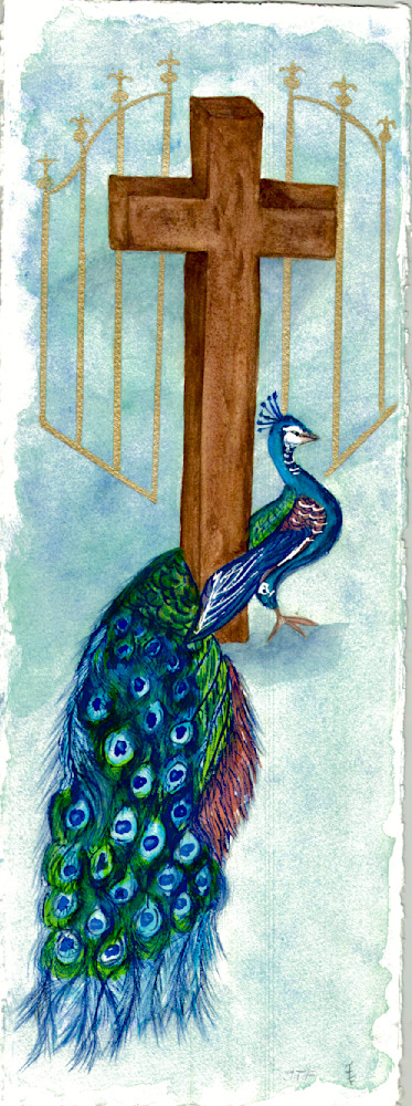 Peacock By The Gates Art | janfontenot