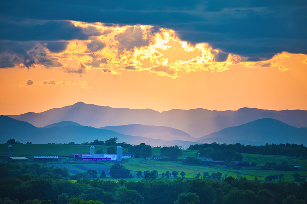 Vermont Sunset Sky Photography Art | Anne Majusiak Photography