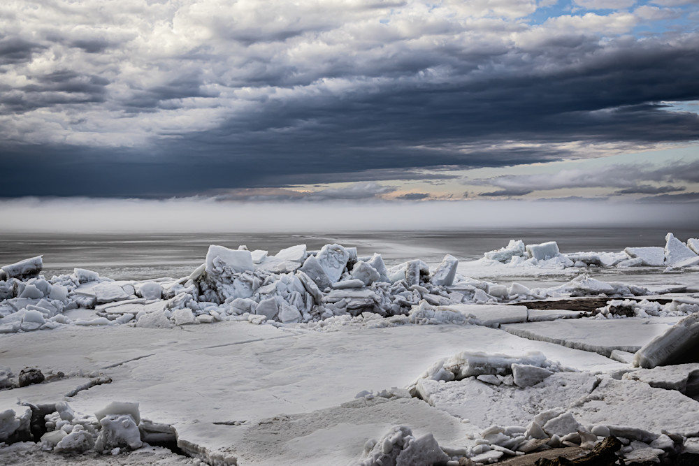 Sylvan Beach Ice Jam Photography Art | Nelson Rudiak Photography 