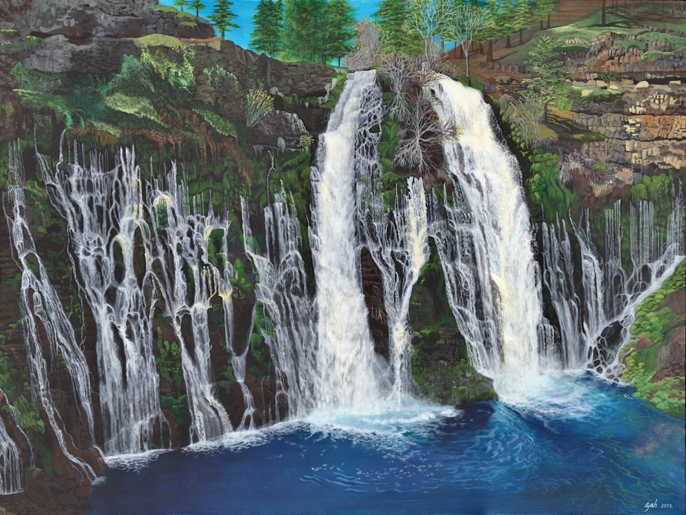 Burney Falls  Art | Ajah Leas