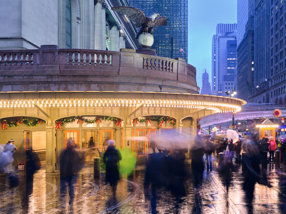 Grand Central Terminal In The Rain Art | Jason Homa