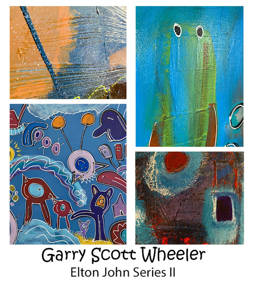 4 Panel Elton John Series 2 Titled Prints Art | Garry Scott Wheeler Artwork LLC