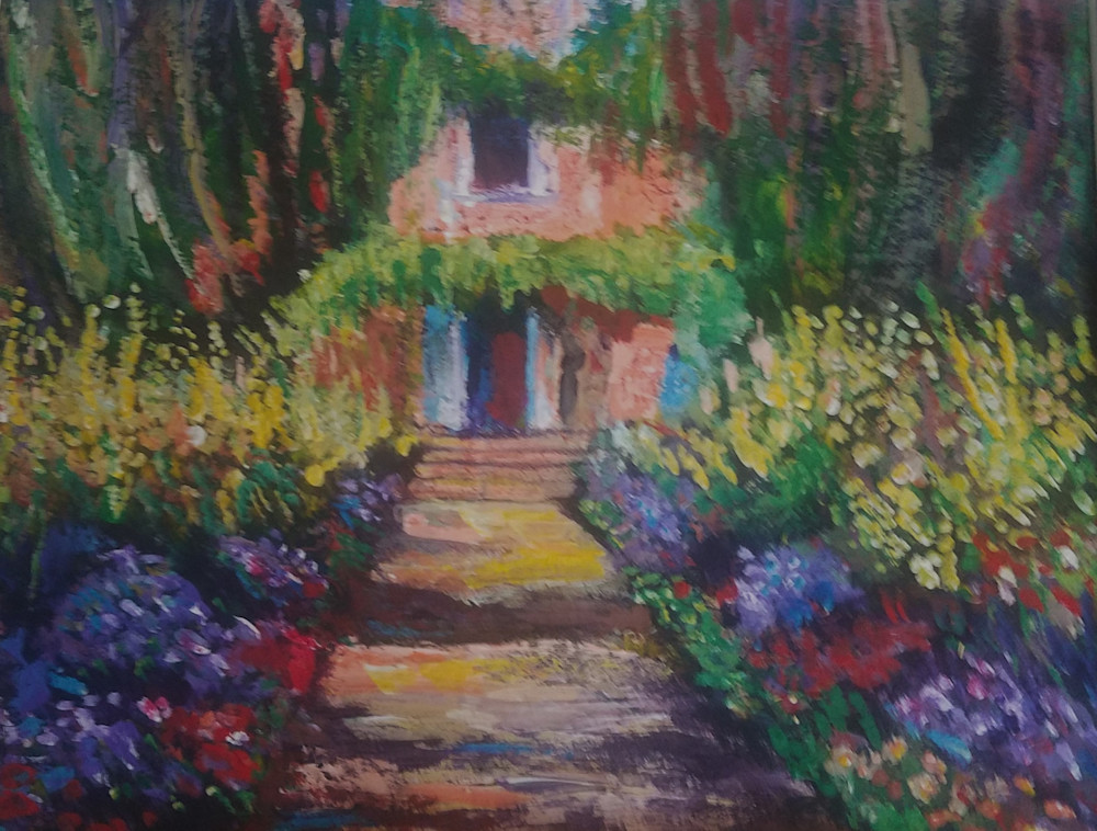 Monet's Cottage Walkway Art | Khaos Art