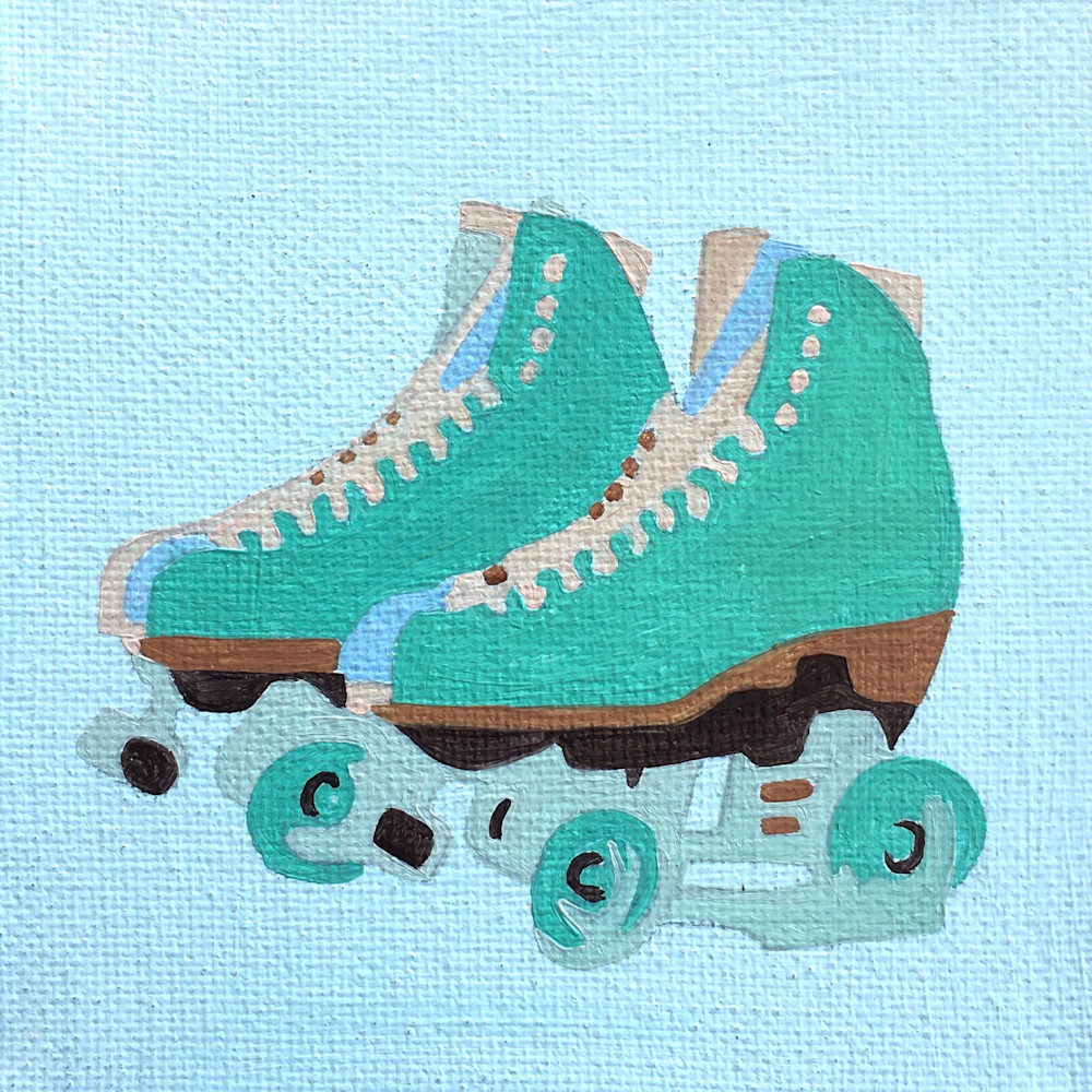 Turquoise Skates Art | Tara Barr Art