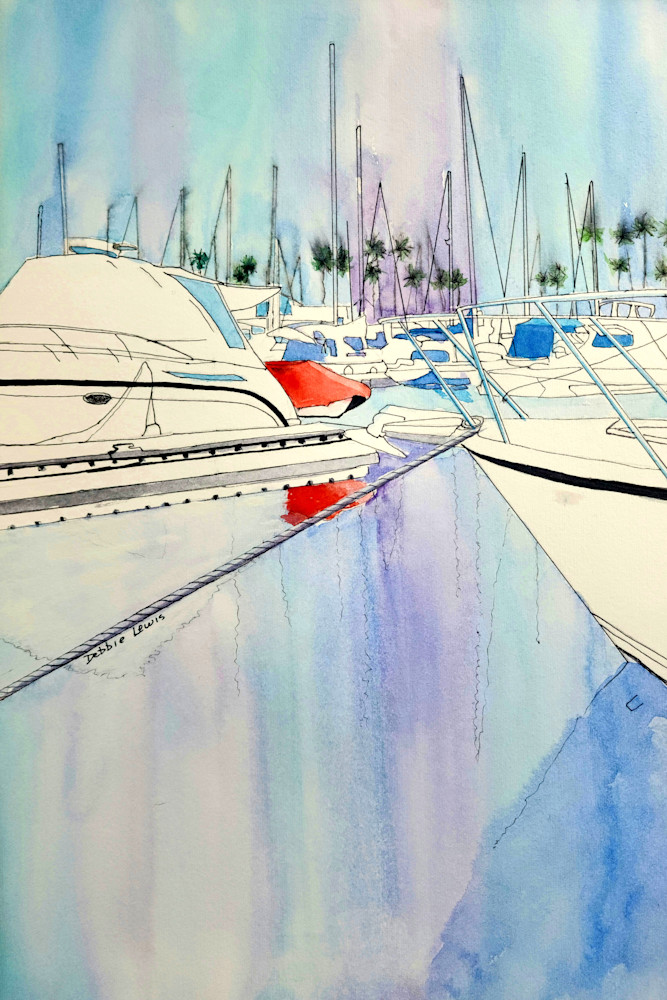 Red White And Blue Art | Debbie Lewis Watercolors