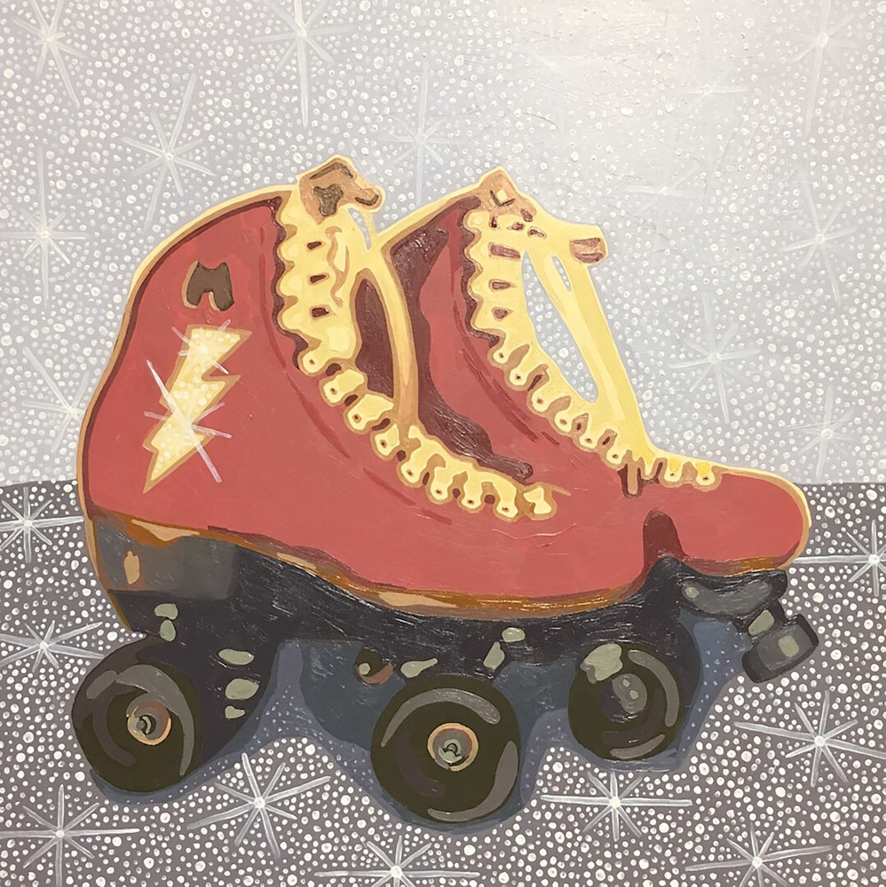 Red Roller Skates Art | Tara Barr Art