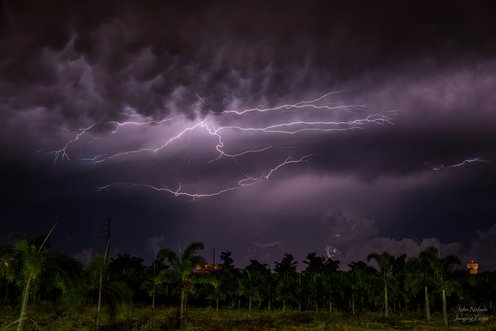 Lightning Over South Florida Photography Art | johnnelson