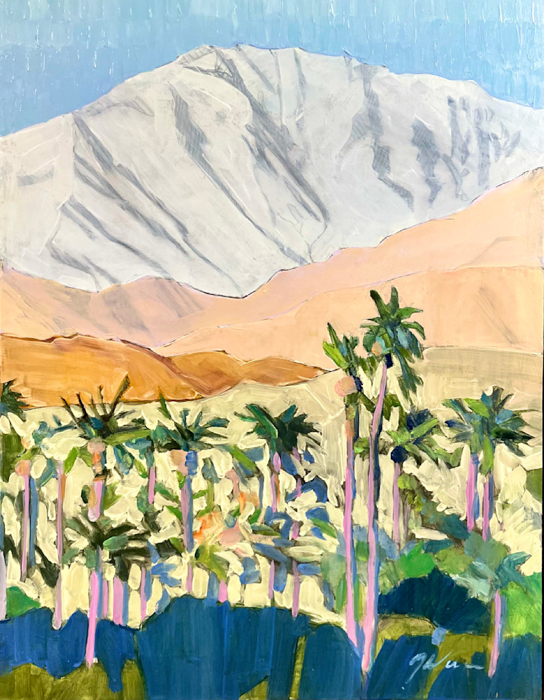 Palms And Snow Caps Art | mwarrenstudio